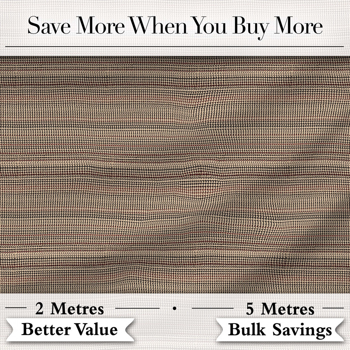 Beige Small Check Woven Fabric Texture Seamless Pattern Digital Print Fabric by the Metre UK Sewing Quilting Textile