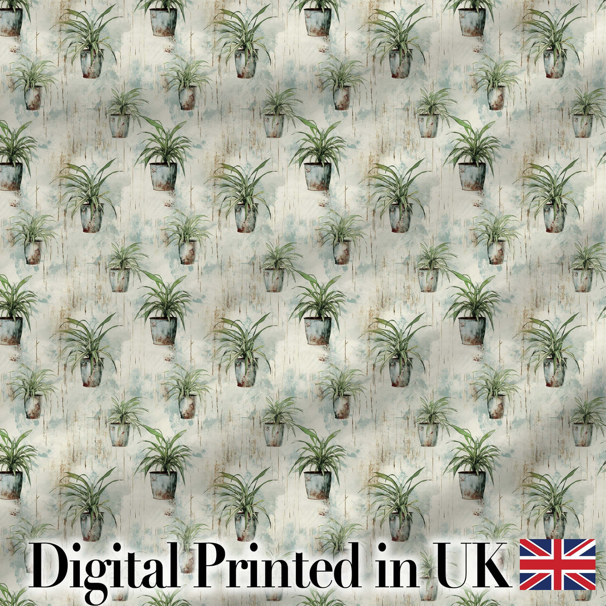 Fresh Green Grass Leaf Botanical Seamless Pattern Digital Print Fabric by the Metre UK Sewing Quilting Textile