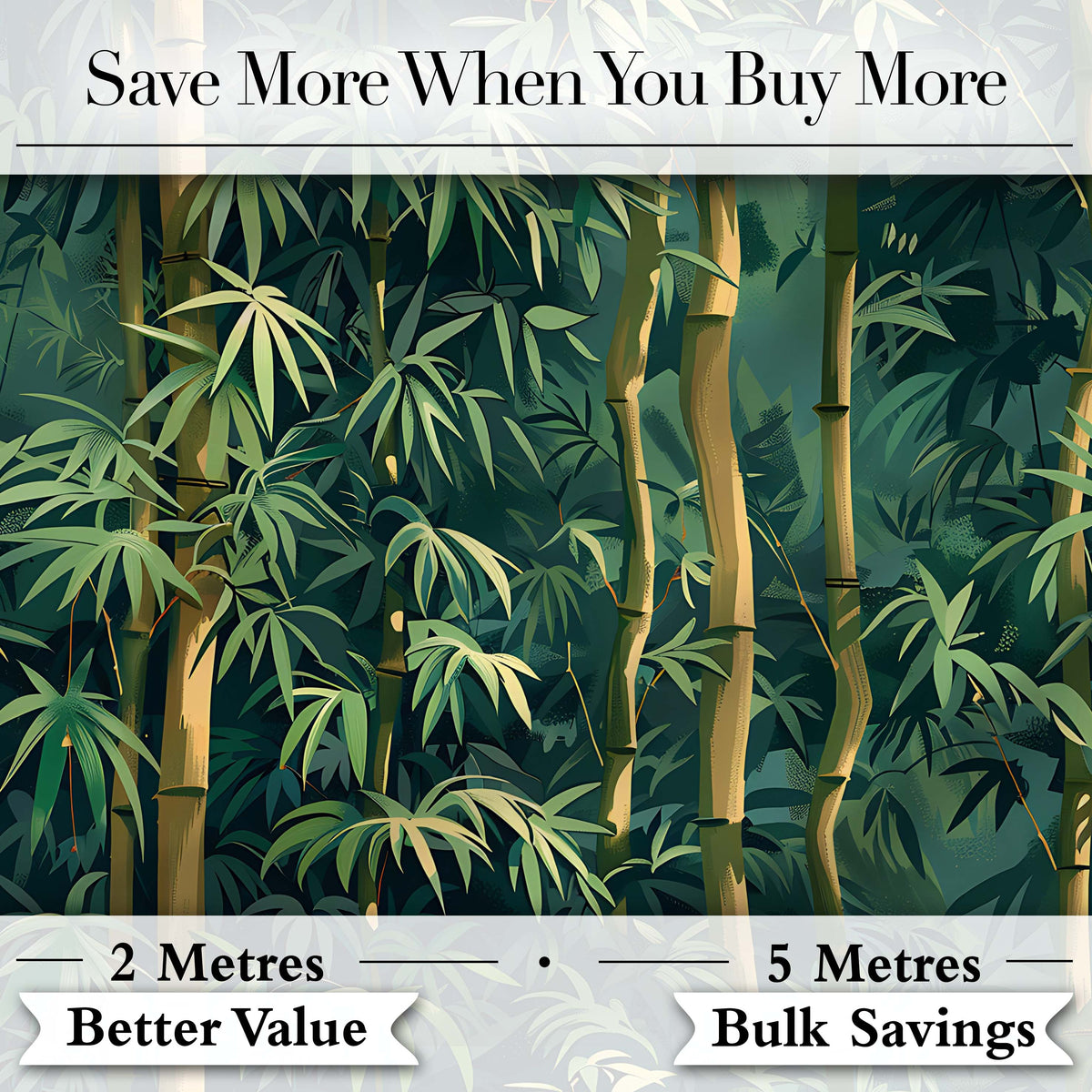Dense Bamboo Jungle Leaves Seamless Pattern Lush Tropical Botanical Design Digital Print Fabric by the Metre UK Sewing Quilting Textile