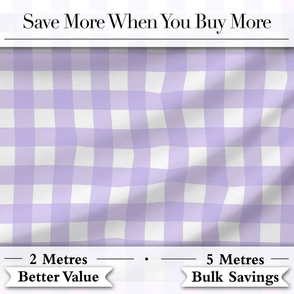 Soft Purple And White Gingham Check Seamless Pattern Classic Fabric Digital Print Fabric by the Metre UK Sewing Quilting Textile