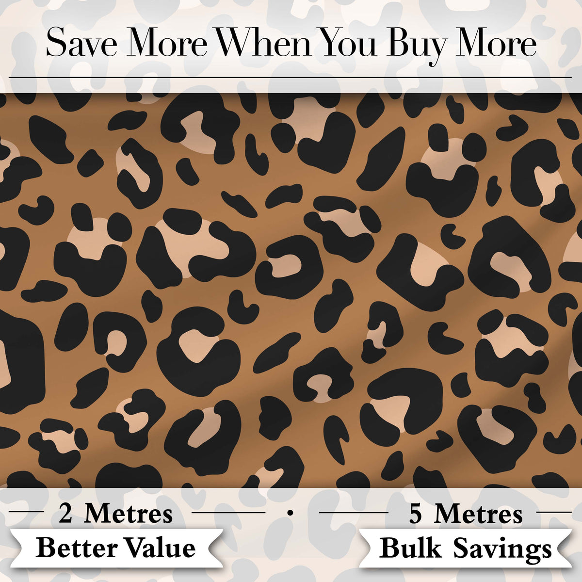 Modern Leopard Animal Print Seamless Pattern Stylish Fashion Design Digital Print Fabric by the Metre UK Sewing Quilting Textile