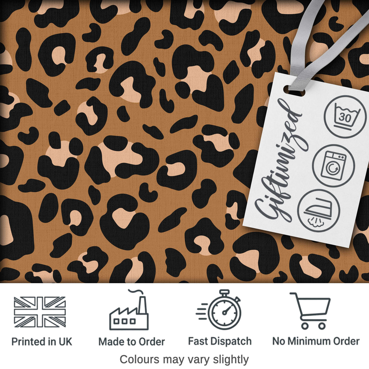Modern Leopard Animal Print Seamless Pattern Stylish Fashion Design Digital Print Fabric by the Metre UK Sewing Quilting Textile