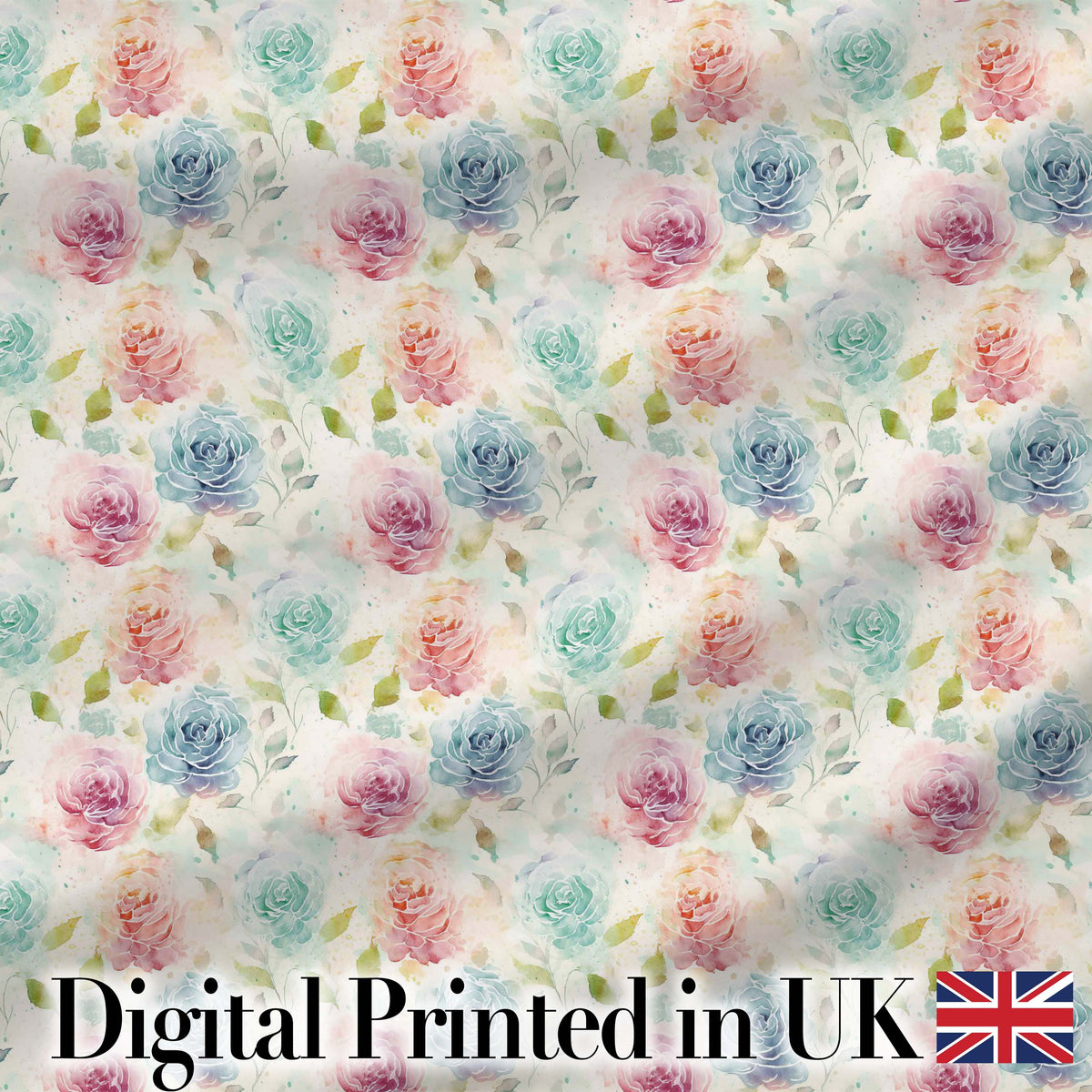 Classic Rose Bouquet Floral Vintage Seamless Pattern Digital Print Fabric by the Metre UK Sewing Quilting Textile