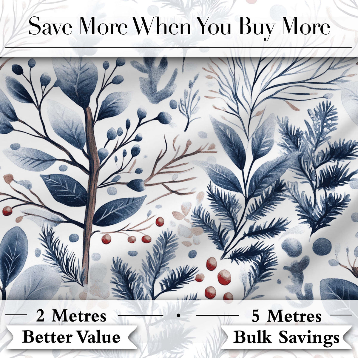 Vintage Nordic Stripe Snowflake Seamless Pattern Digital Print Fabric by the Metre UK Sewing Quilting Textile