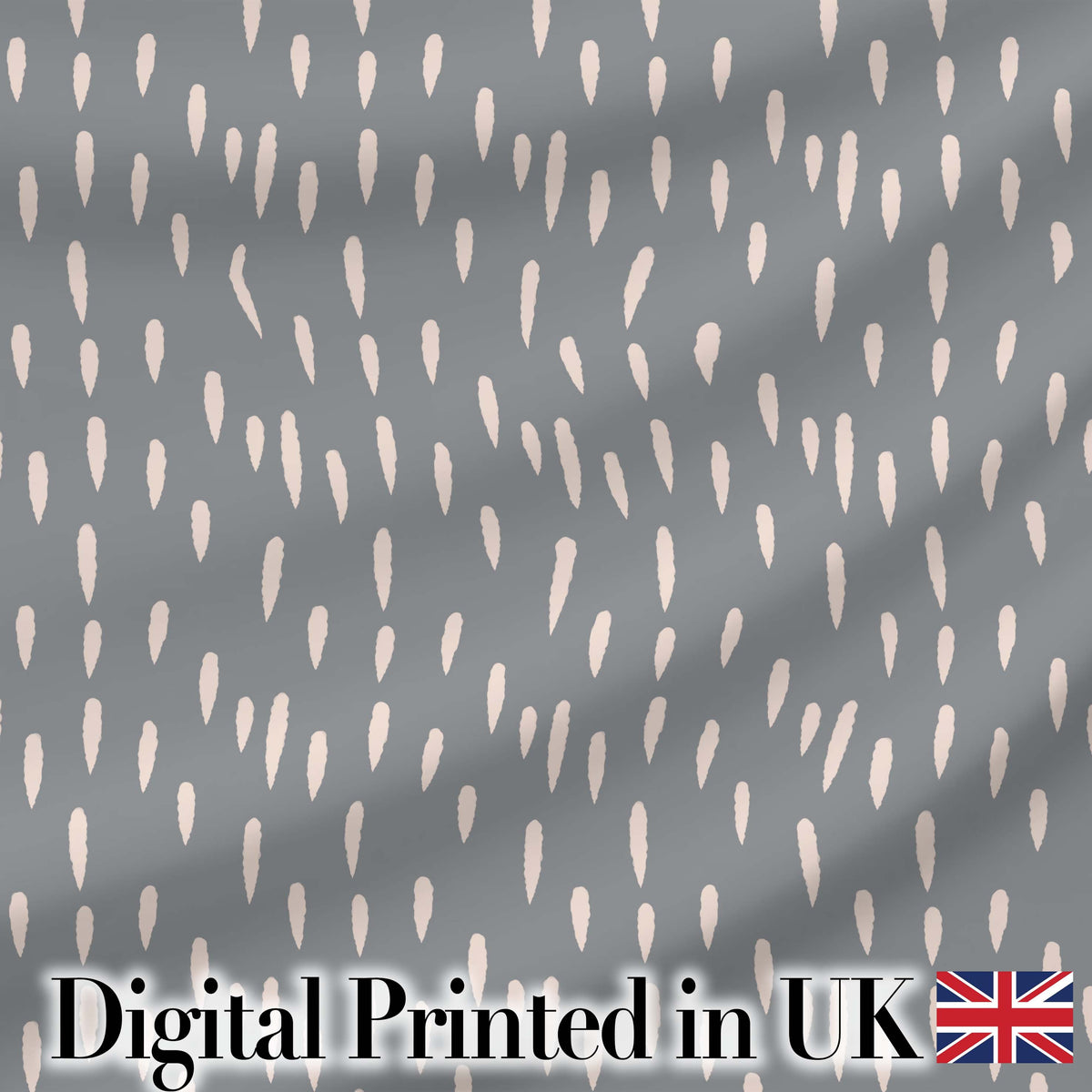 Grey Background Minimal Abstract Brush Marks Seamless Pattern Digital Print Fabric by the Metre UK Sewing Quilting Textile