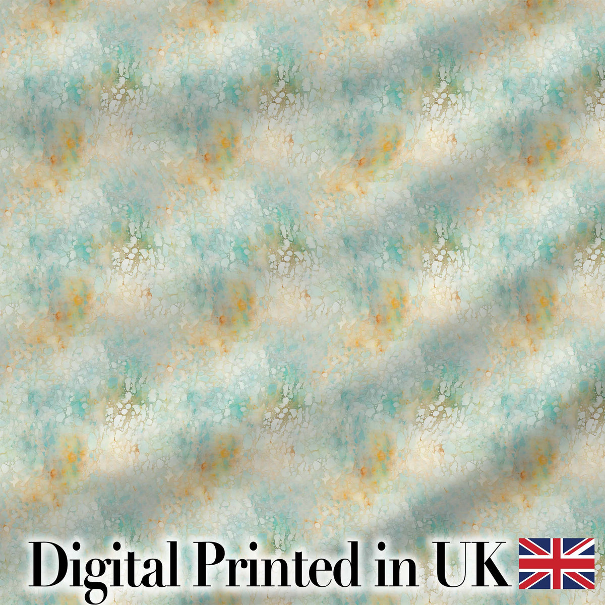 Light Aqua Marble Texture Seamless Pattern Soft Elegant Abstract Design Digital Print Fabric by the Metre UK Sewing Quilting Textile