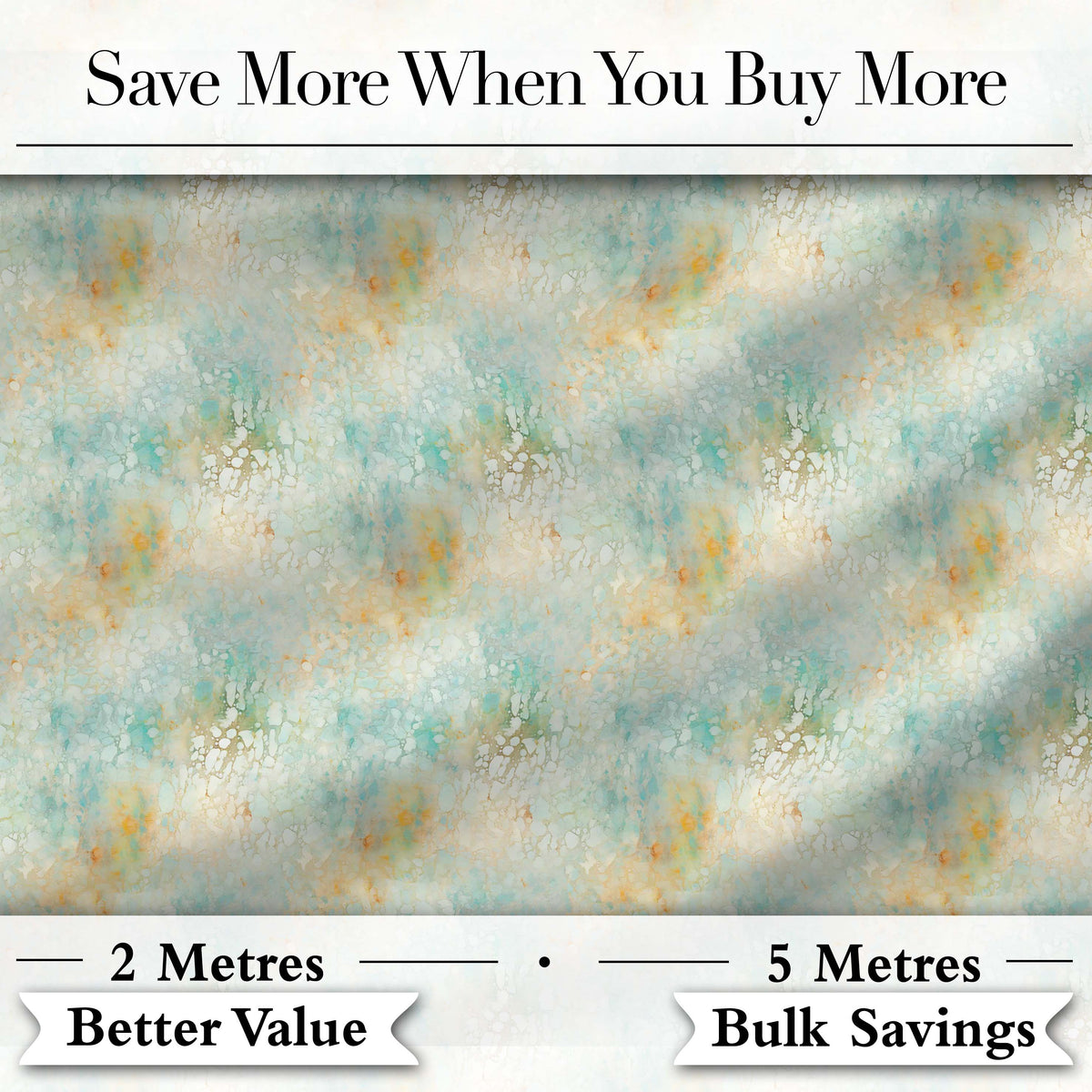 Light Aqua Marble Texture Seamless Pattern Soft Elegant Abstract Design Digital Print Fabric by the Metre UK Sewing Quilting Textile