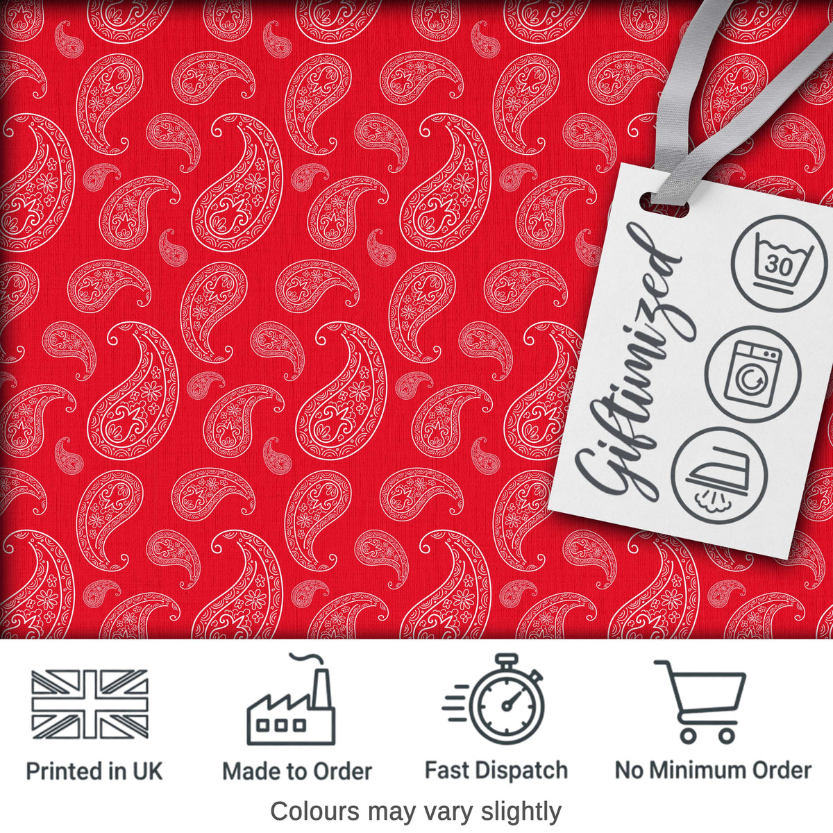Elegant White Paisley Pattern Coral Backgrounds Digital Print Fabric by the Metre UK Sewing Quilting Textile