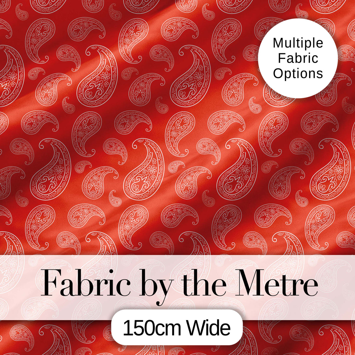 Elegant White Paisley Pattern Colar Gradient Background Seamless Digital Print Fabric by the Metre UK Sewing Quilting Textile