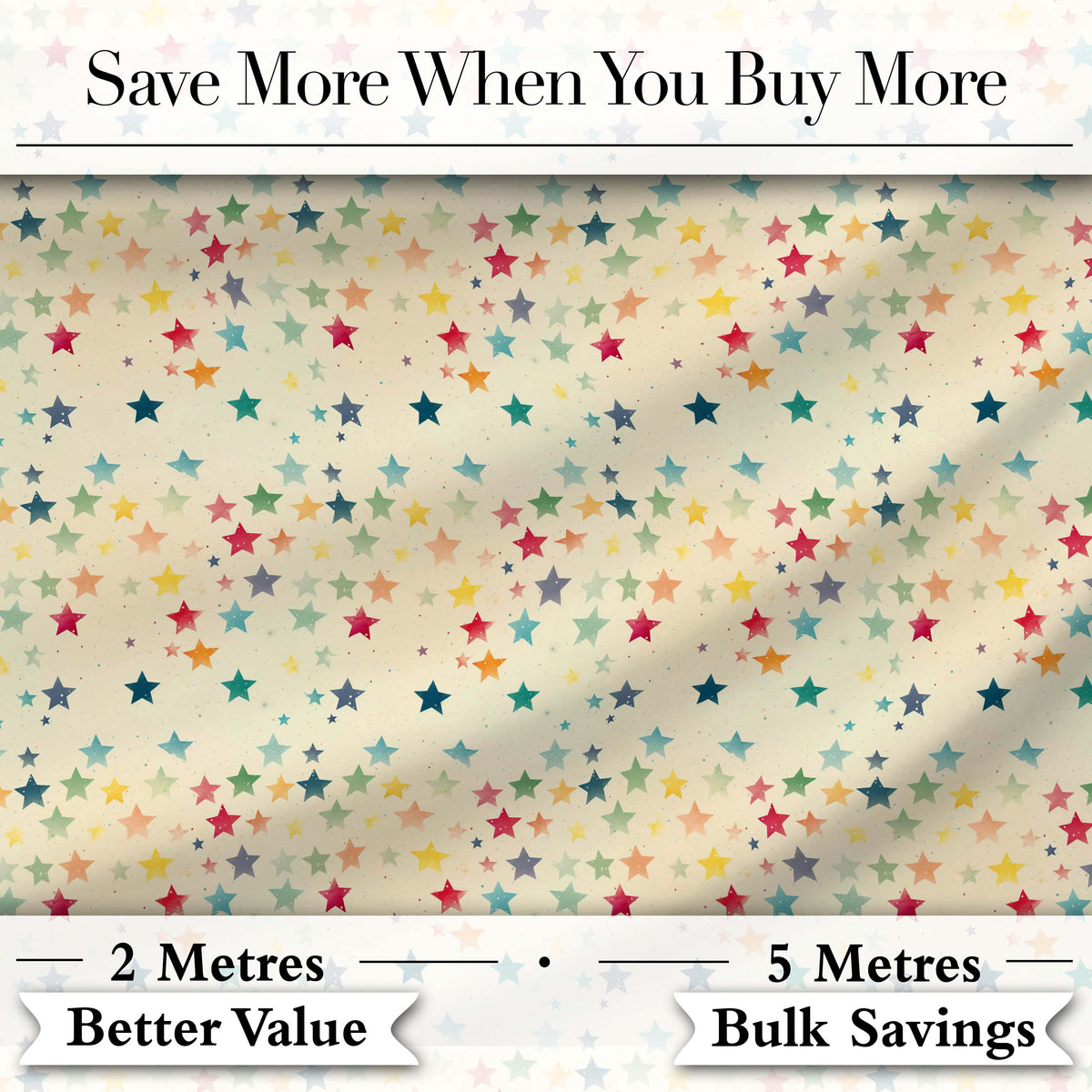 Soft Pastel Multicolor Stars Subtle Speckled Background Seamless Pattern Digital Print Fabric by the Metre UK Sewing Quilting Textile