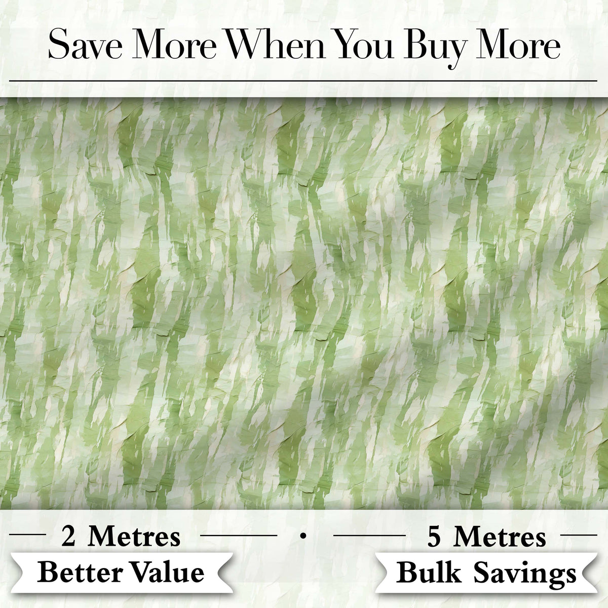 Soft Green Watercolor Abstract Texture Seamless Pattern Artistic Digital Print Fabric by the Metre UK Sewing Quilting Textile