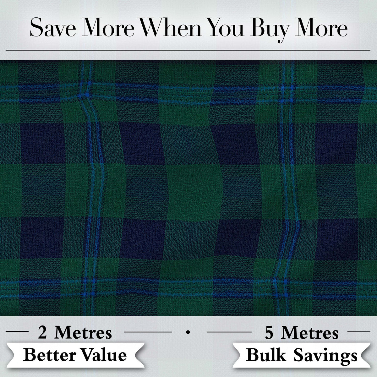 Dark Green Blue Traditional Tartan Plaid Fabric Texture Seamless Pattern Digital Print Fabric by the Metre UK Sewing Quilting Textile