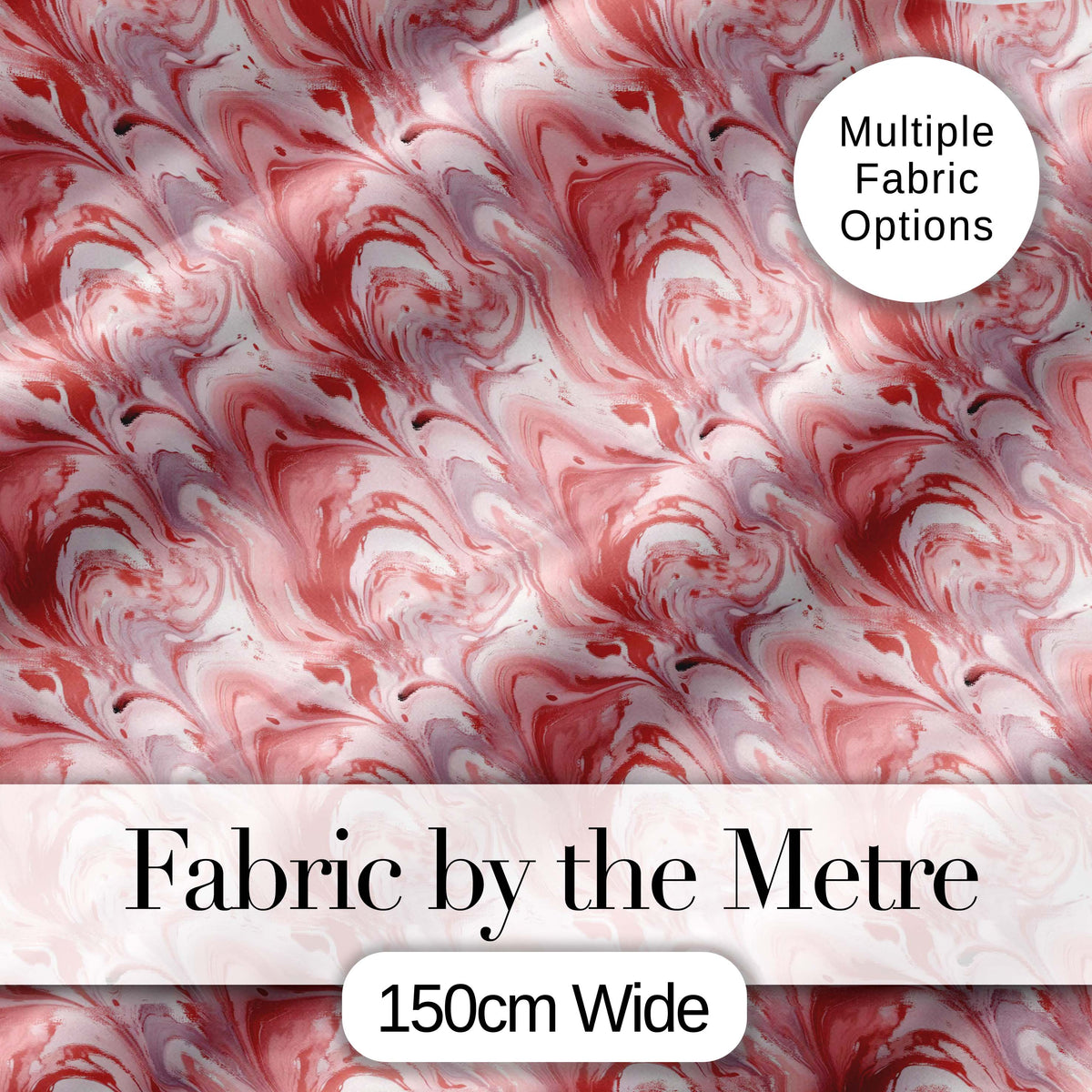 Elegant Blush Marble Swirl Seamless Pattern Gentle Fluid Abstract Art Digital Print Fabric by the Metre UK Sewing Quilting Textile