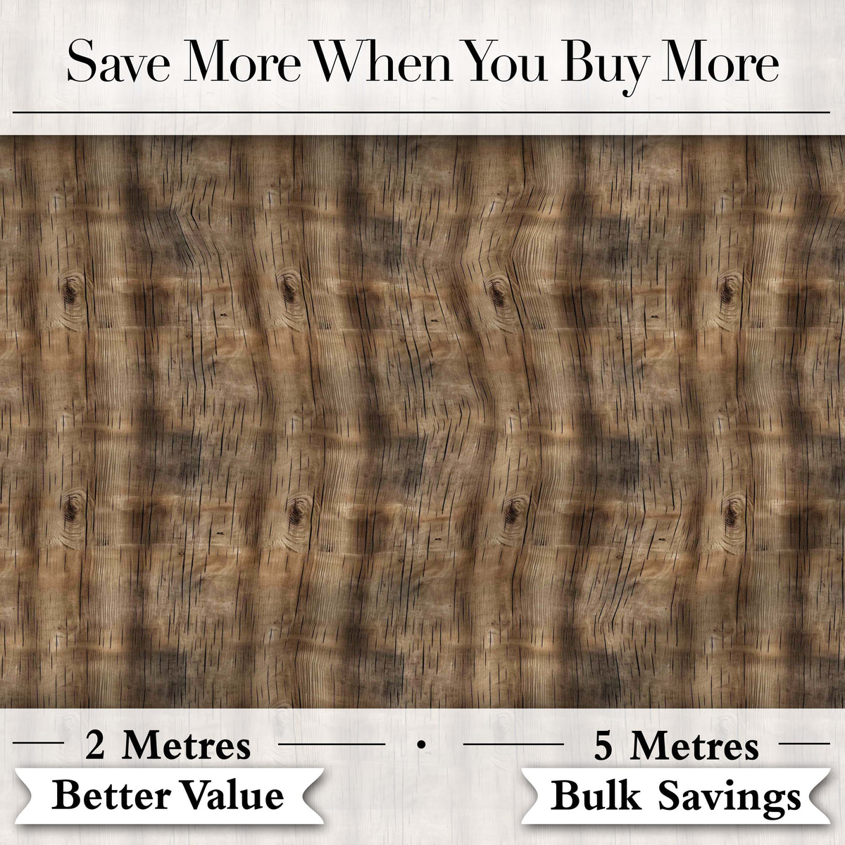 Dark Rustic Wooden Plank Texture Seamless Pattern Digital Print Fabric by the Metre UK Sewing Quilting Textile