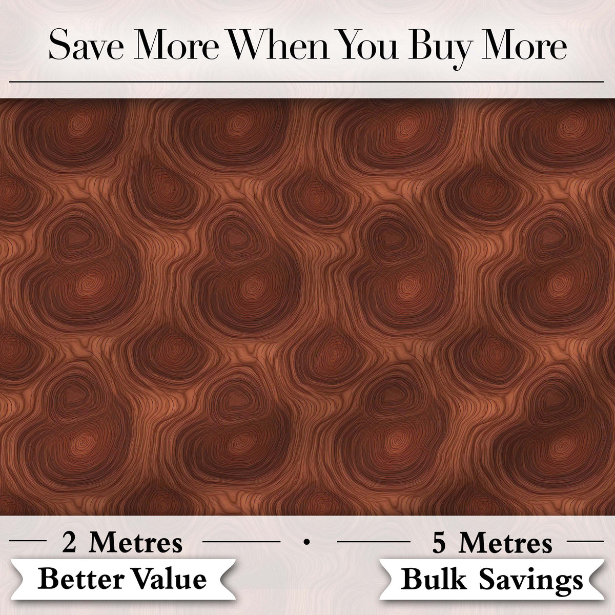 Rich Swirling Wood Grain Texture Seamless Pattern Digital Print Fabric by the Metre UK Sewing Quilting Textile