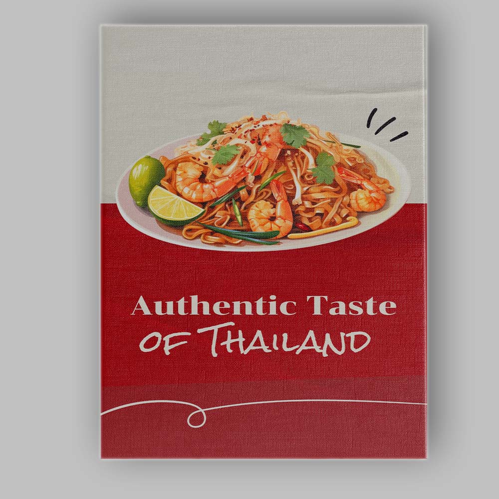 Authentic Thai Prawn Noodle Street Food Poster Canvas Wall Art Print Decor Picture Ready to Hang