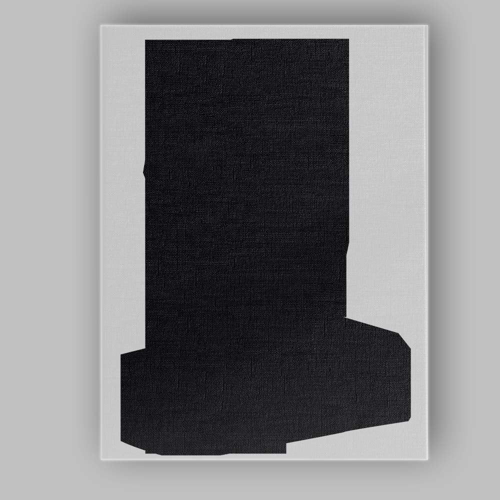 Minimalist Black Square Abstract Canvas Wall Art Print Decor Picture Ready to Hang