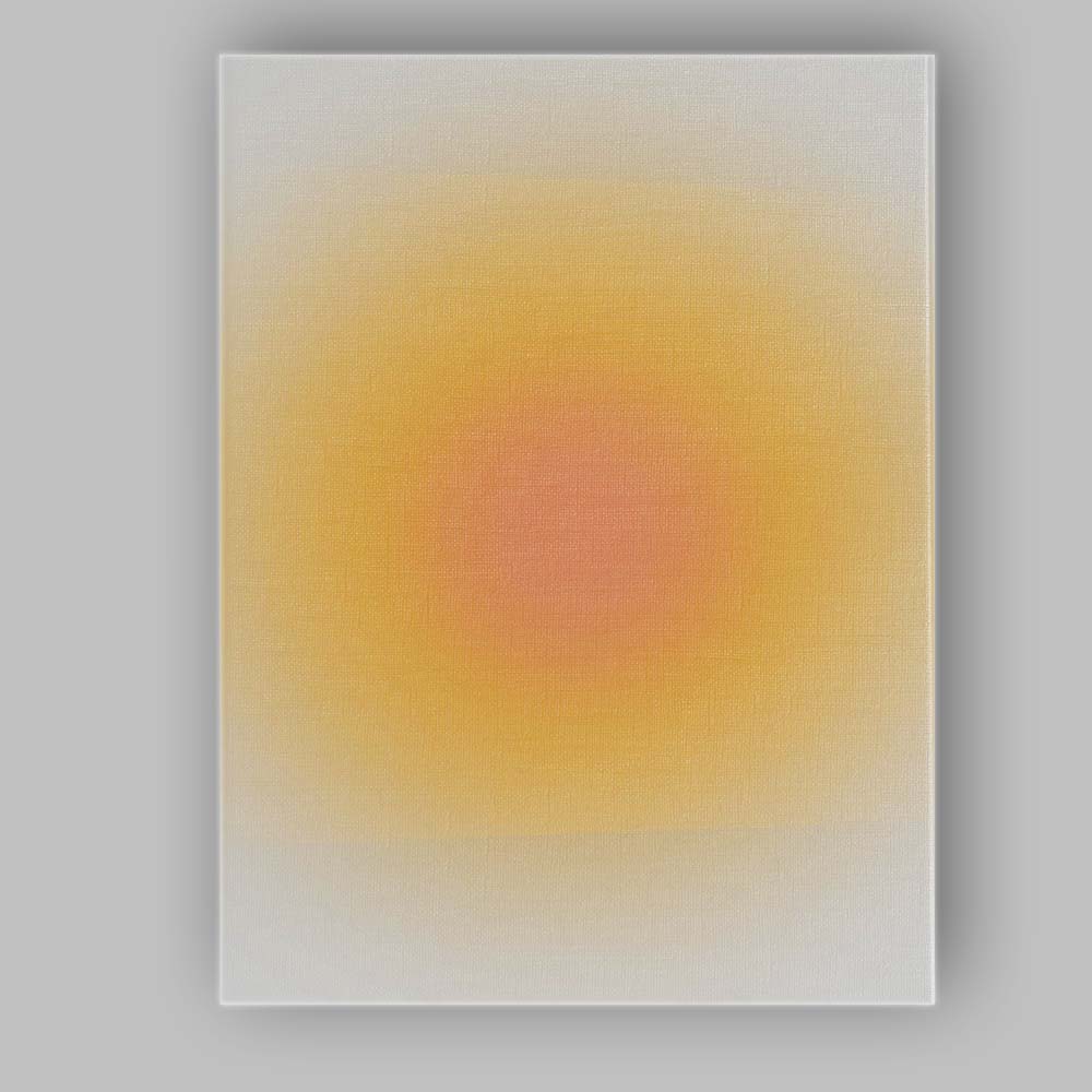 Abstract Warm Golden Sun Gradient Minimalist Background Canvas Wall Art Print Decor Picture Ready to Hang