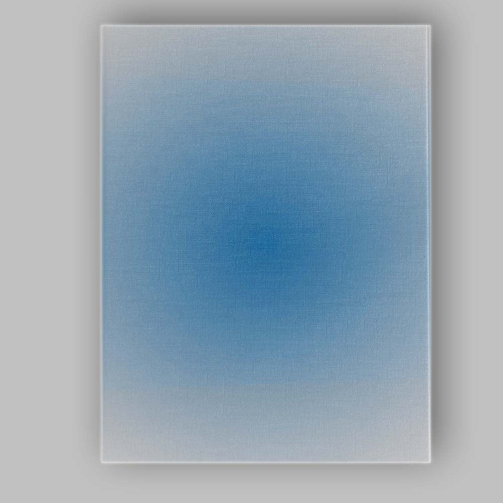 Soft Ocean Blue Radial Gradient Minimalist Background Canvas Wall Art Print Decor Picture Ready to Hang