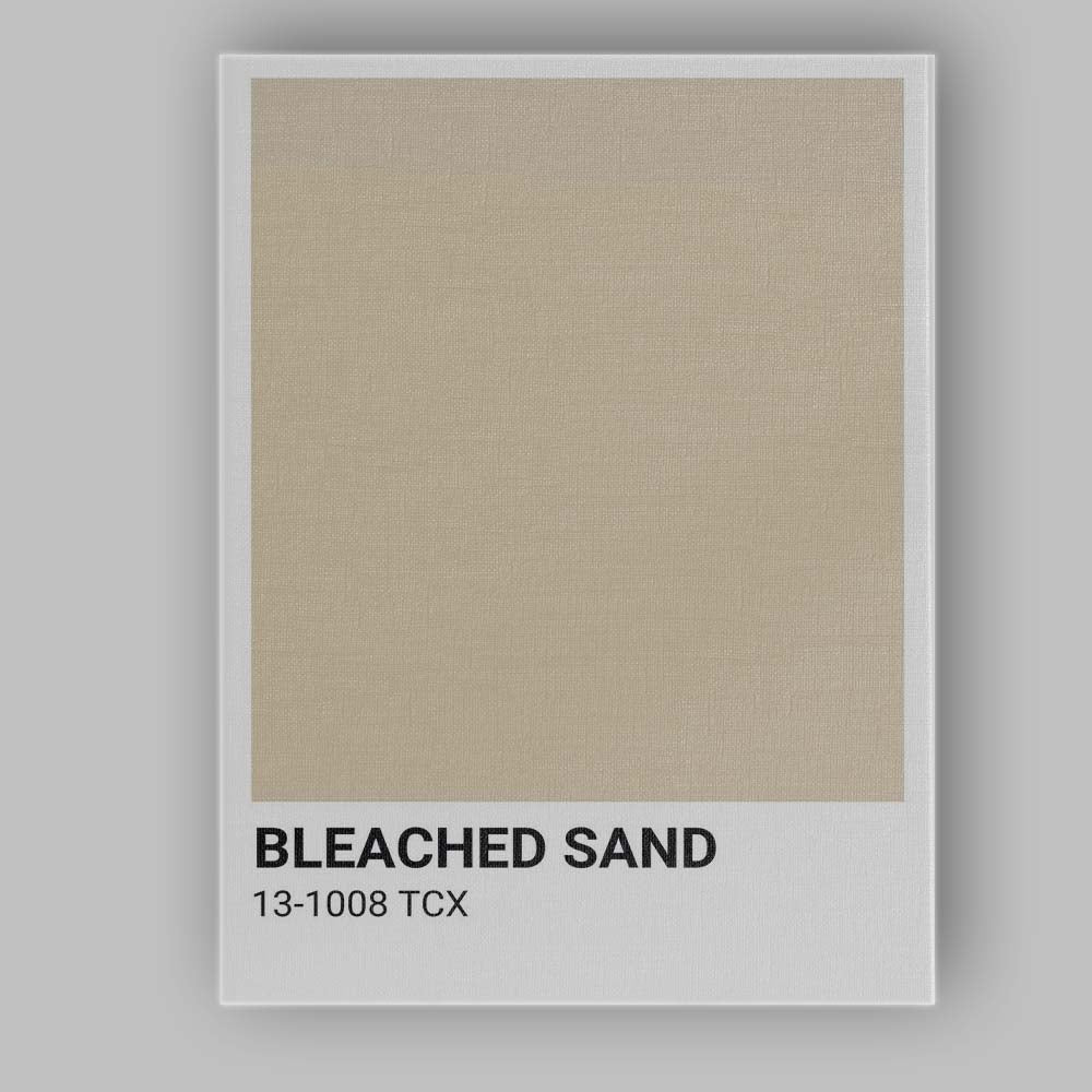 Bleached Sand Neutral Colour Block Minimalist Modern Canvas Wall Art Print Decor Picture Ready to Hang