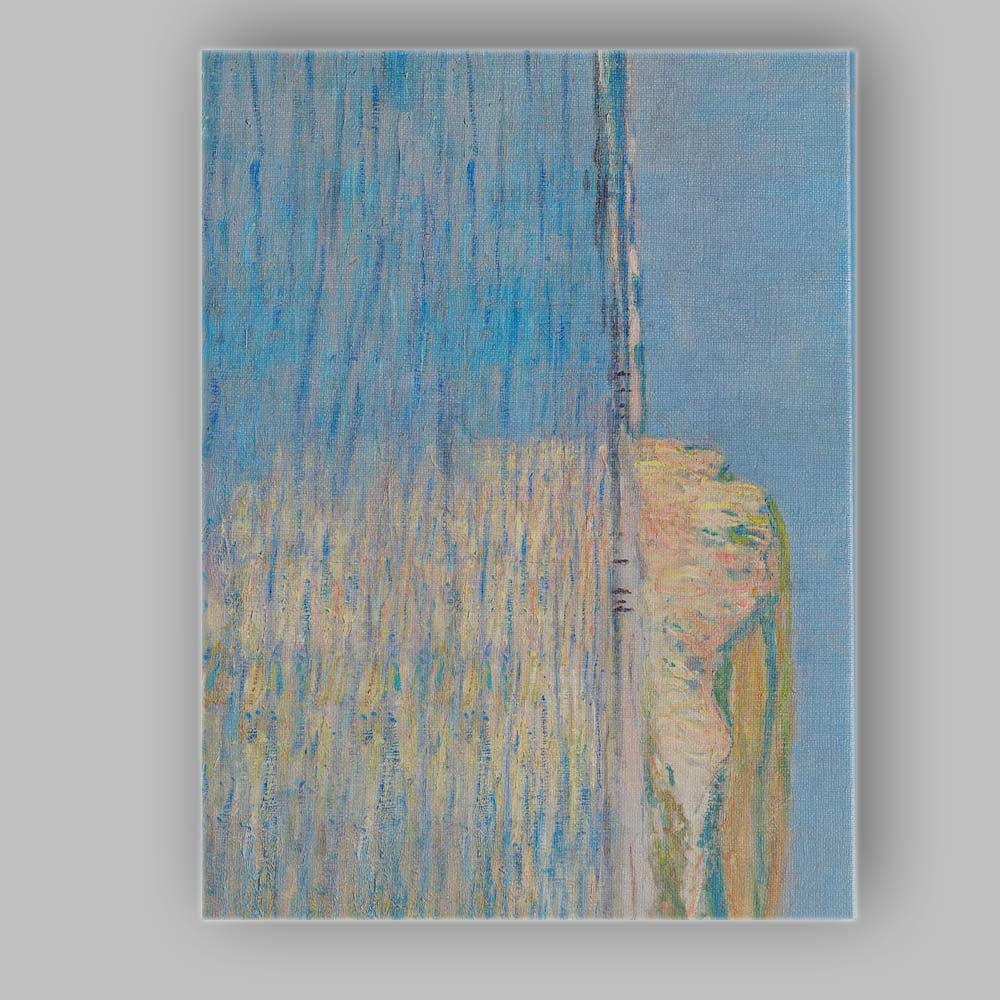 Claude Monet White Chalk Cliffs Coastal Impressionist Canvas Wall Art Print Decor Picture Ready to Hang