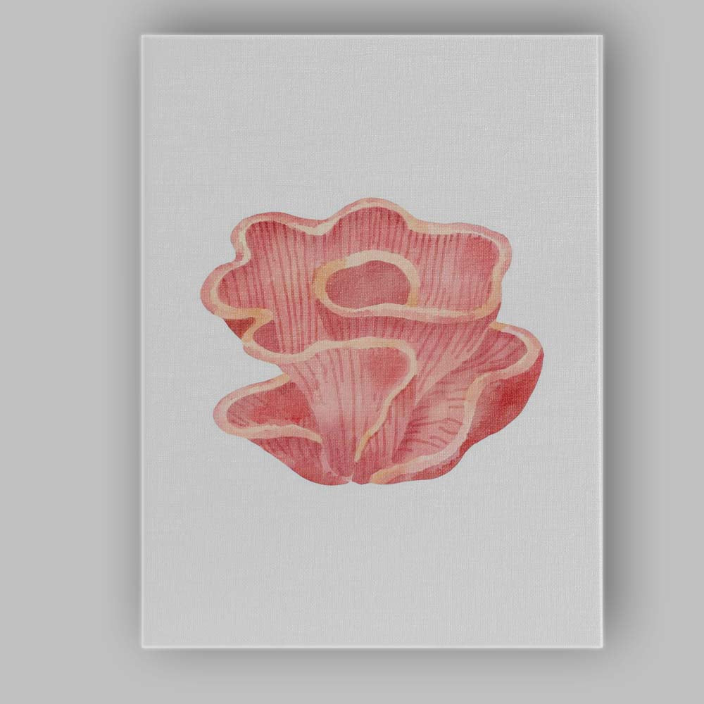 Pink Watercolour Coral Reef Sea Sponge Canvas Wall Art Print Decor Picture Ready to Hang