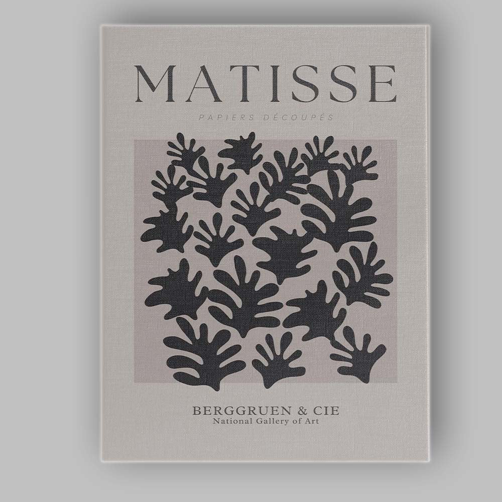 Neutral Beige Matisse Cut Out Botanical Exhibition Poster Canvas Wall Art Print Decor Picture Ready to Hang