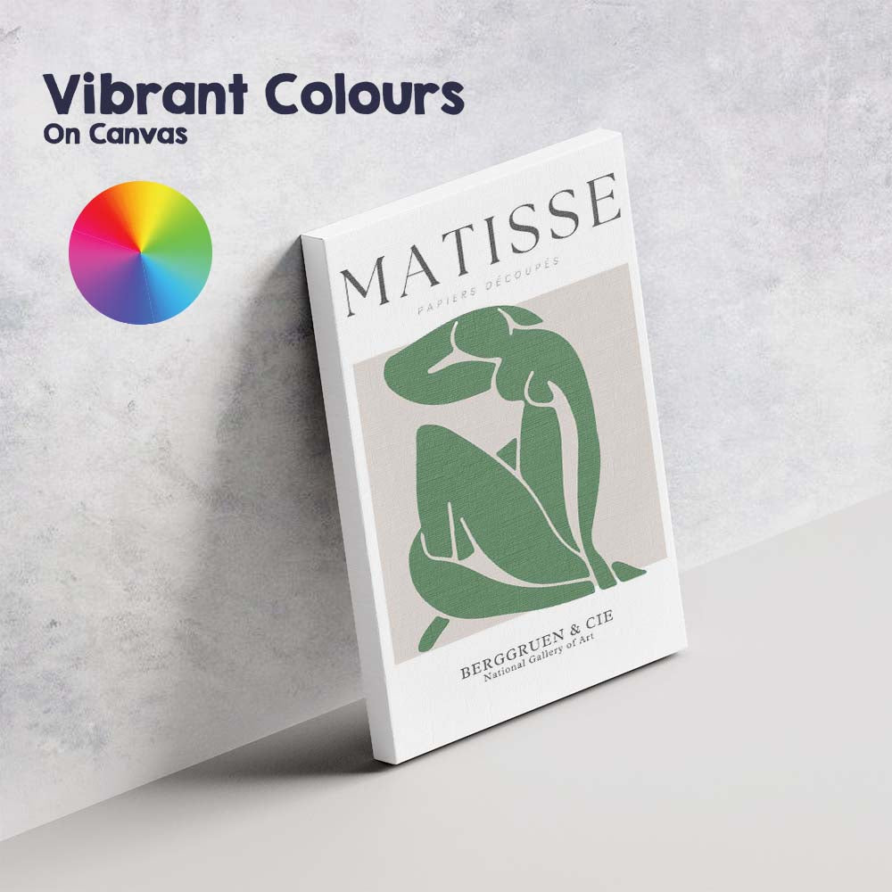 Henri Matisse Green Organic Cut Paper Abstract Poster Canvas Wall Art Print Decor Picture Ready to Hang