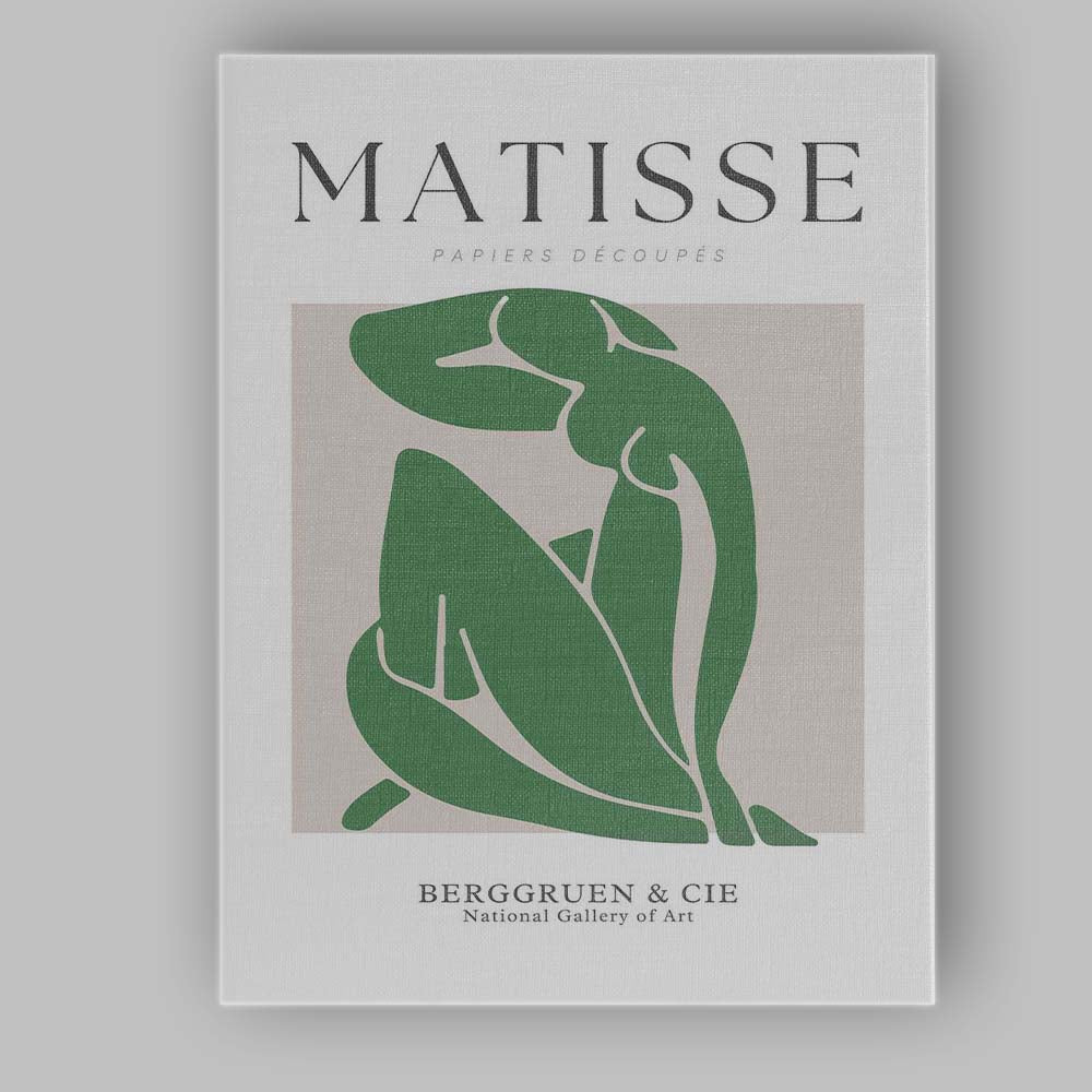 Henri Matisse Green Organic Cut Paper Abstract Poster Canvas Wall Art Print Decor Picture Ready to Hang