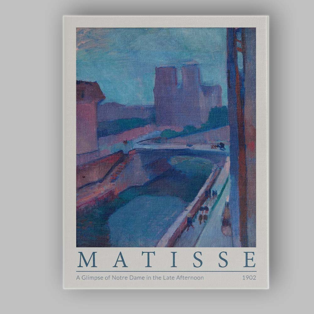Henri Matisse Notre Dame River Cityscape Impressionist Painting Canvas Wall Art Print Decor Picture Ready to Hang