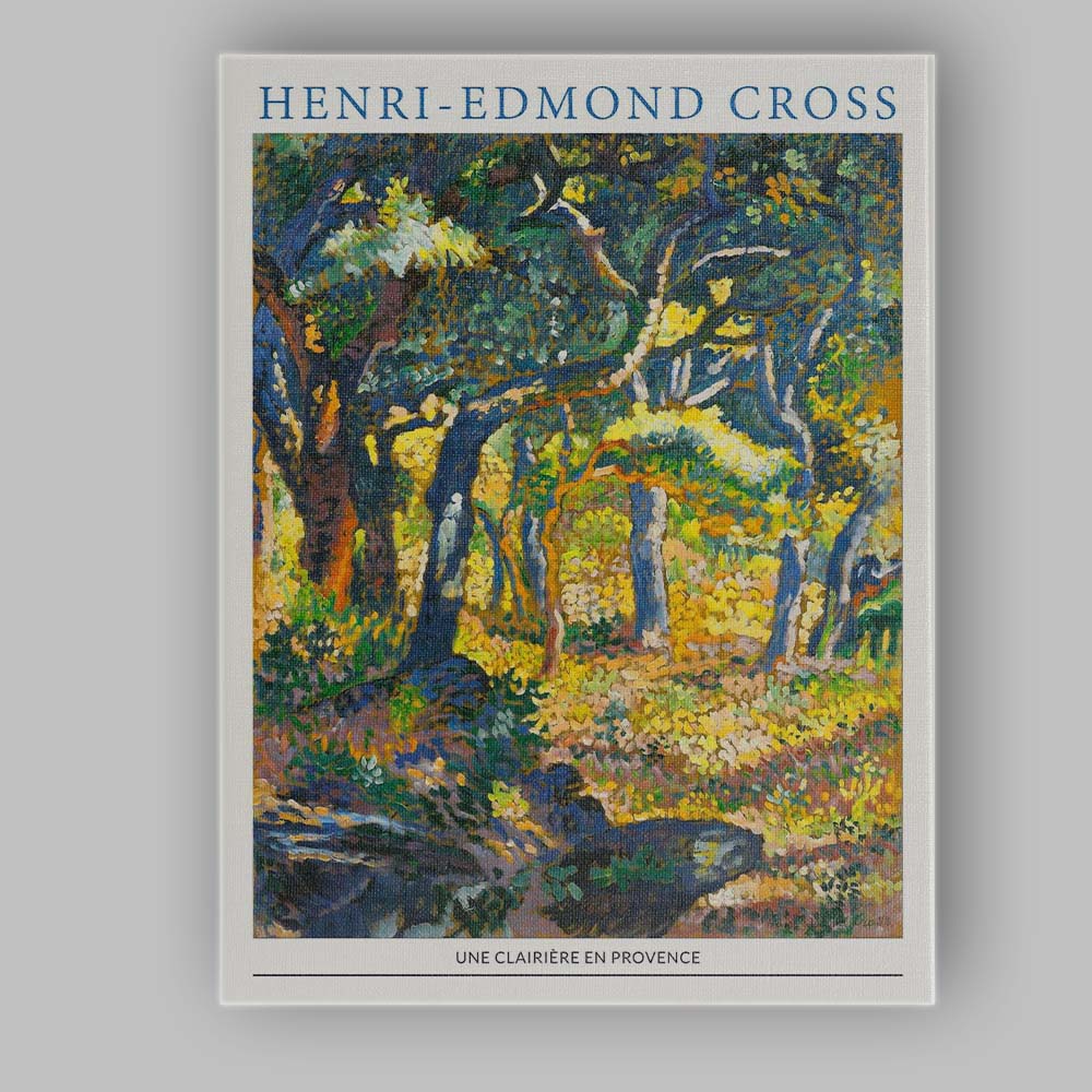 Henri Edmond Cross Sunlit Provence Woodland Landscape Impressionist Canvas Wall Art Print Decor Picture Ready to Hang