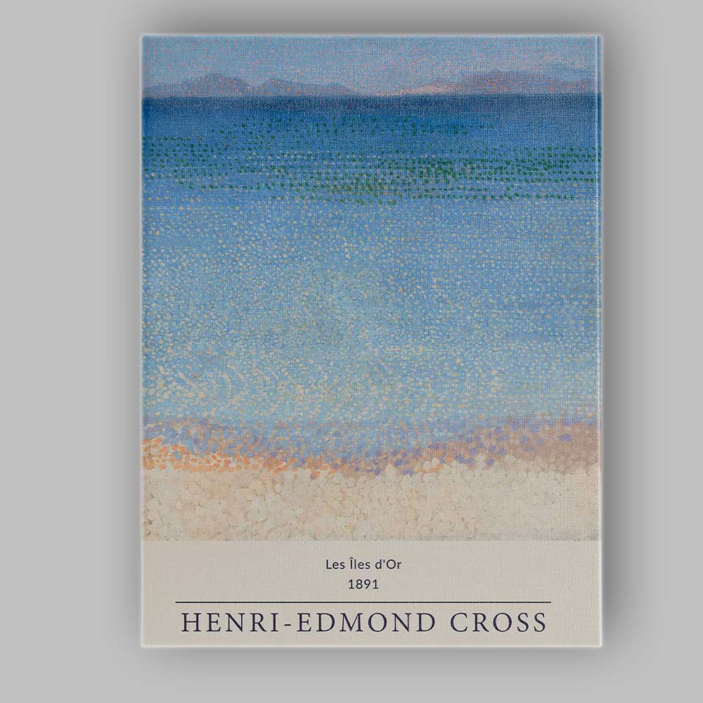 Henri Edmond Cross Pointillist Blue Coastal Seascape Beach Canvas Wall Art Print Decor Picture Ready to Hang