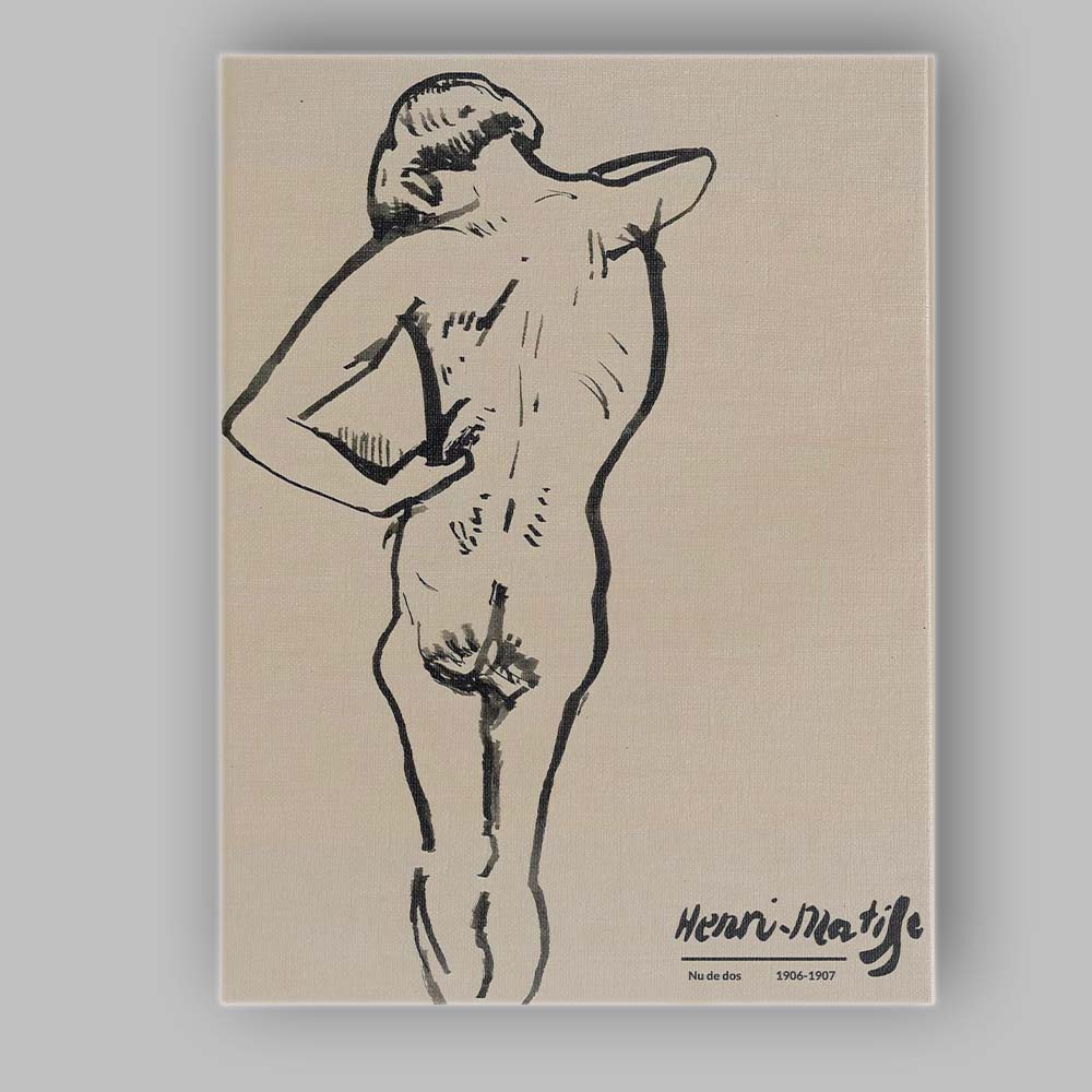 Henri Matisse Expressive Ink Nude Figure Sketch Canvas Wall Art Print Decor Picture Ready to Hang