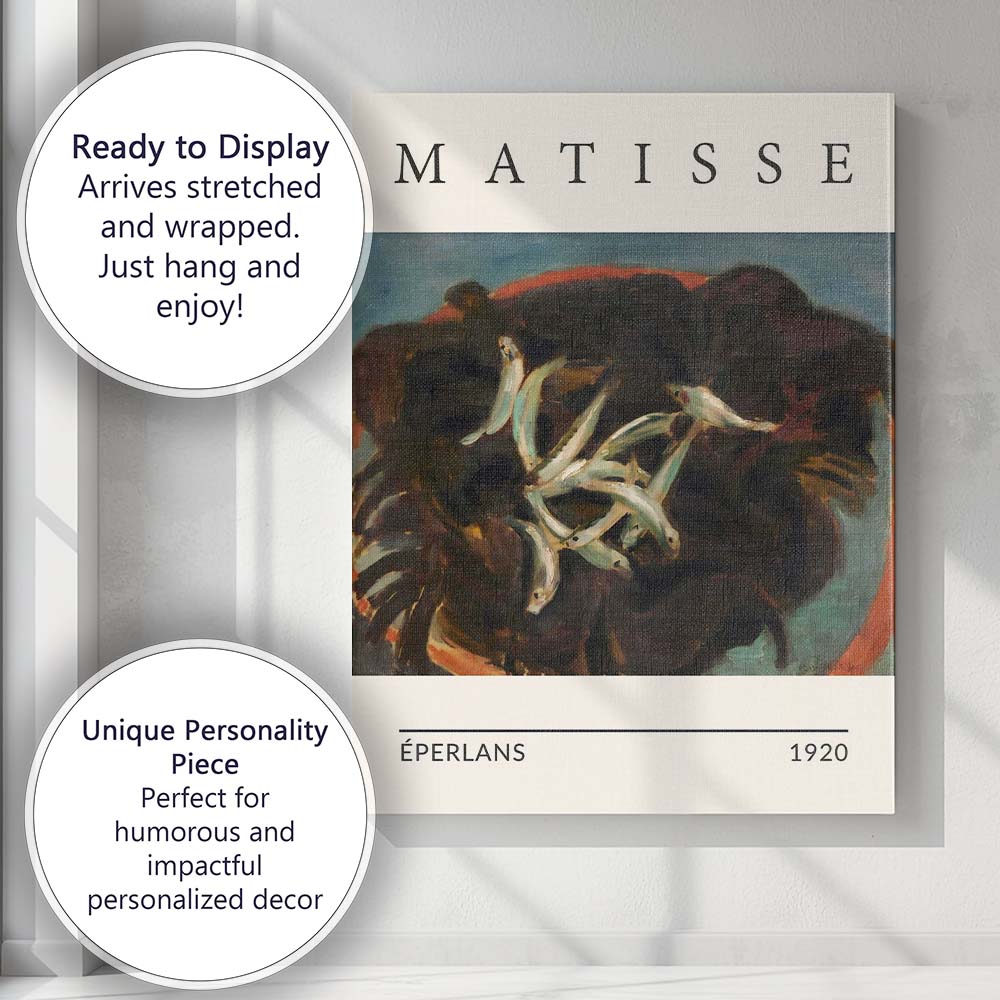Elegant Continuous Line Reclining Nude Figure Matisse Inspired Drawing Canvas Wall Art Print Decor Picture Ready to Hang