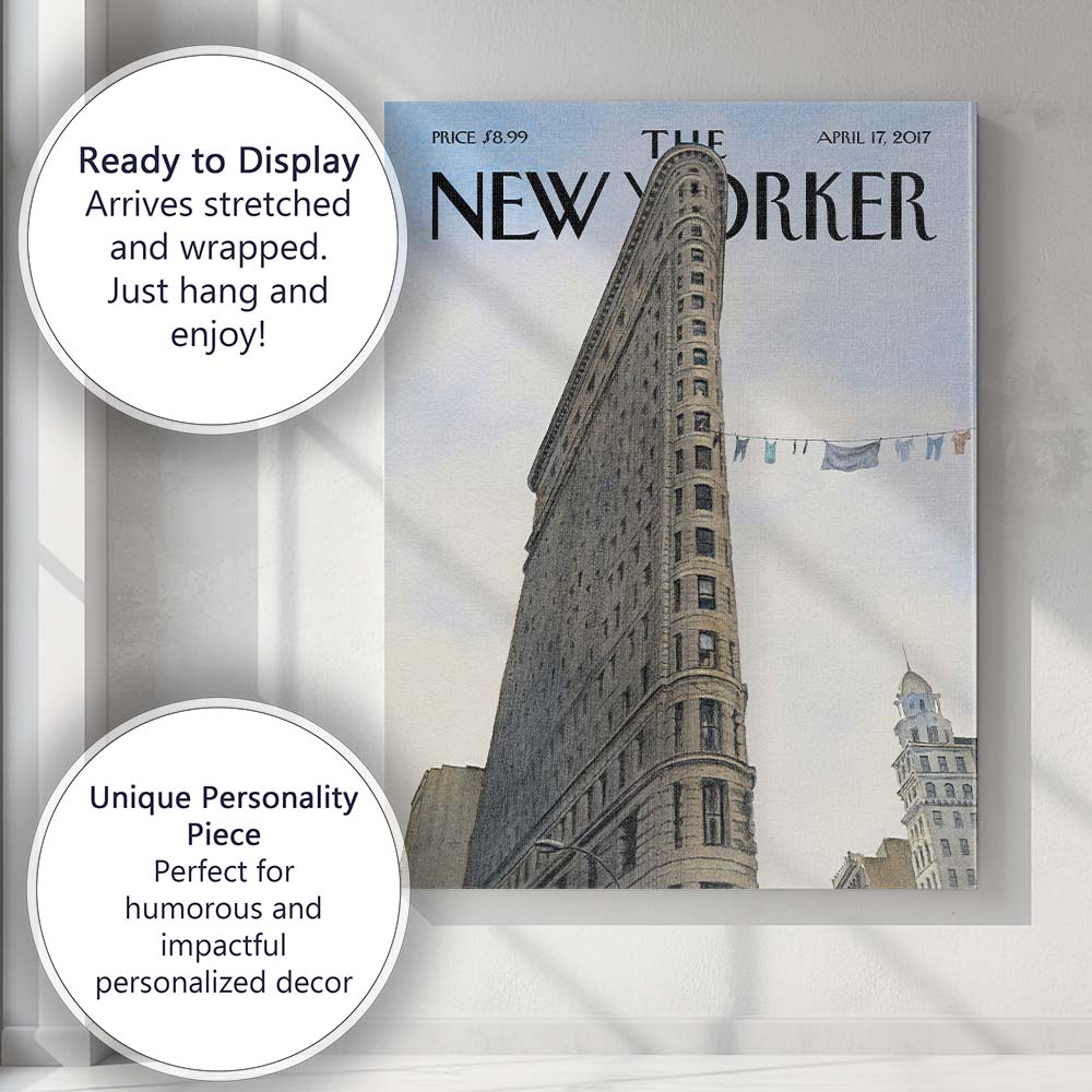Historic Flatiron Building City Architecture Canvas Wall Art Print Decor Picture Ready to Hang