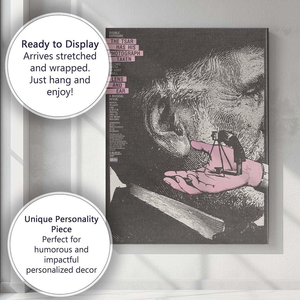 Retro Double Exposure Photography Exhibition Poster Canvas Wall Art Print Decor Picture Ready to Hang