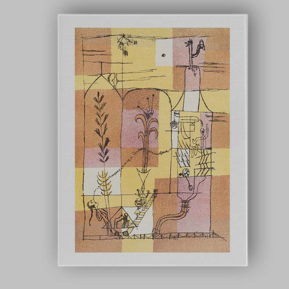 Paul Klee Abstract Geometric Surreal Composition Museum Art Canvas Wall Art Print Decor Picture Ready to Hang