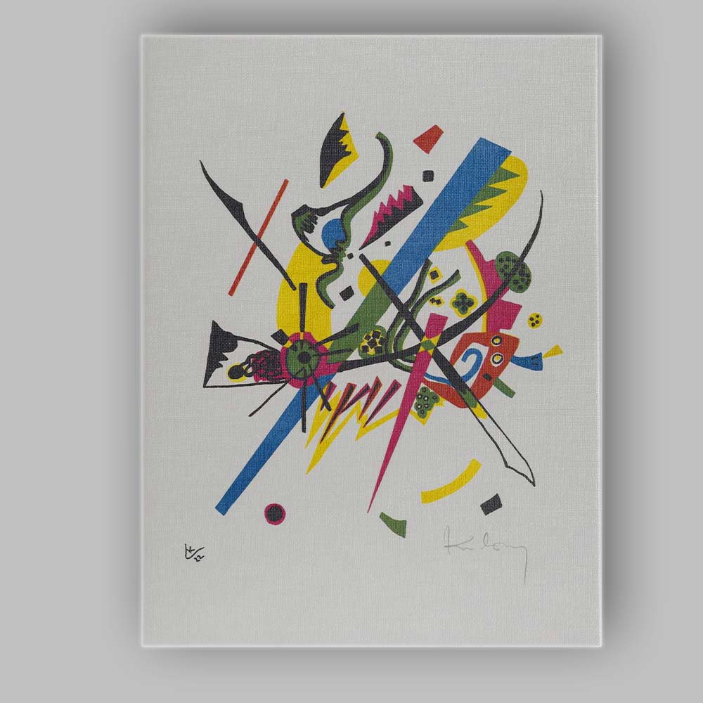 Wassily Kandinsky Vibrant Modern Abstract Geometric Composition Canvas Wall Art Print Decor Picture Ready to Hang