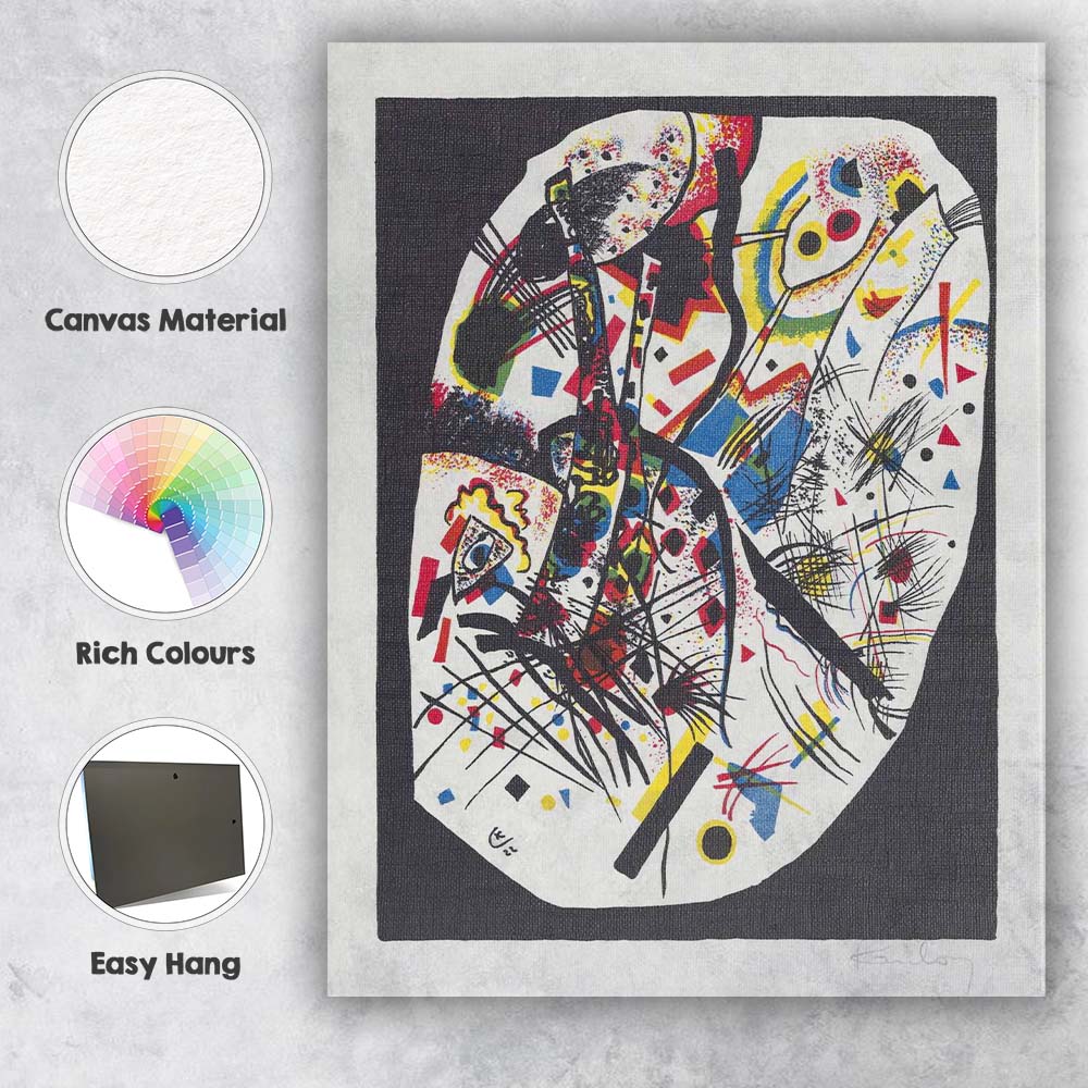 Wassily Kandinsky Colourful Abstract Expressionist Geometric Artwork Canvas Wall Art Print Decor Picture Ready to Hang