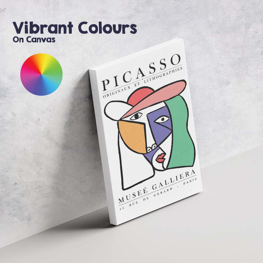 Picasso Cubist Woman Portrait Modern Art Museum Poster Canvas Wall Art Print Decor Picture Ready to Hang
