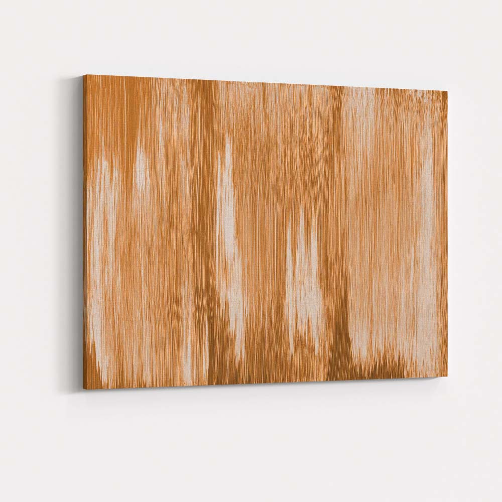 Abstract Copper Vertical Brushstroke Texture Canvas Wall Art Print Decor Picture Ready to Hang