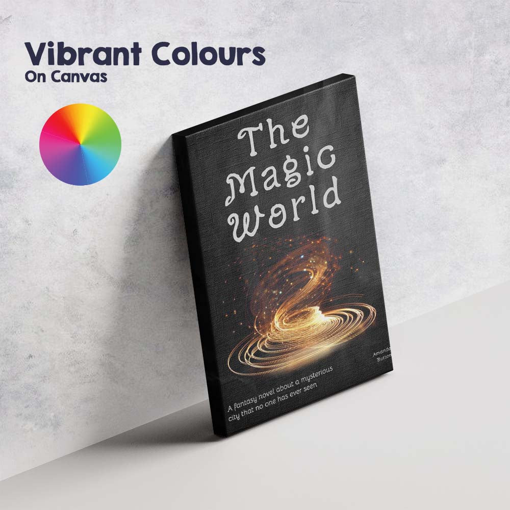 Mystical Magic World Fantasy Book Cover Style Canvas Wall Art Print Decor Picture Ready to Hang