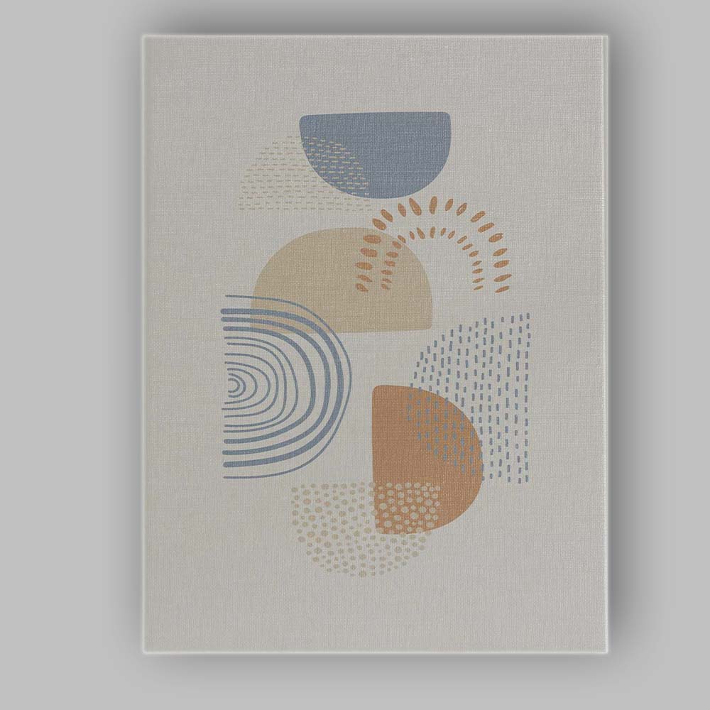 Scandinavian Neutral Abstract Geometric Shapes Minimalist Canvas Wall Art Print Decor Picture Ready to Hang