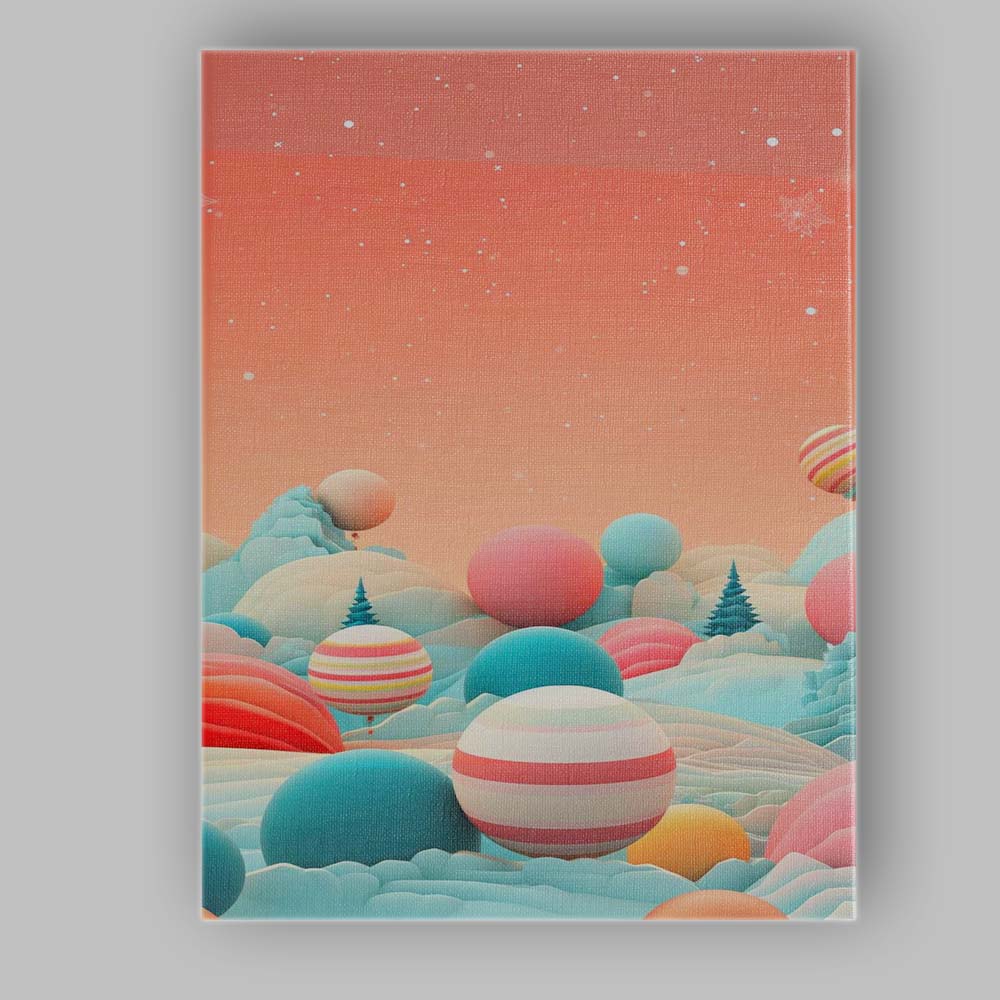 Pastel Fantasy Planet Landscape Dreamscape Surreal Canvas Wall Art Print Decor Picture Ready to Hang