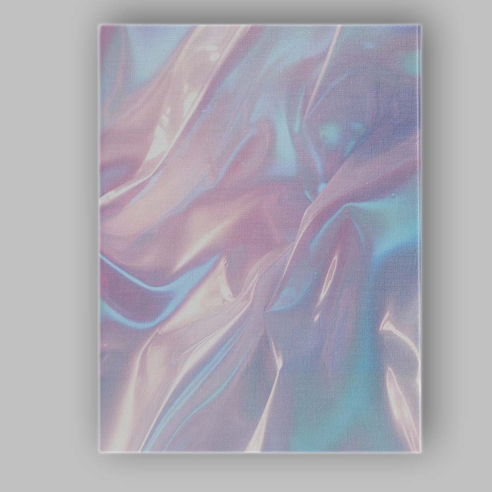 Pastel Pink Blue Iridescent Silk Texture Canvas Wall Art Print Decor Picture Ready to Hang