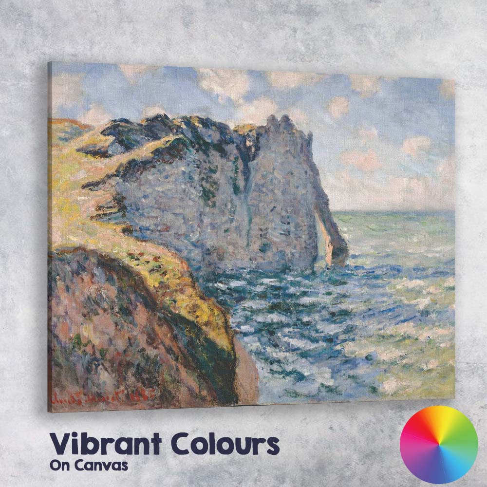 Impressionist Coastal Cliffs Seascape Ocean Landscape Canvas Wall Art Print Decor Picture Ready to Hang