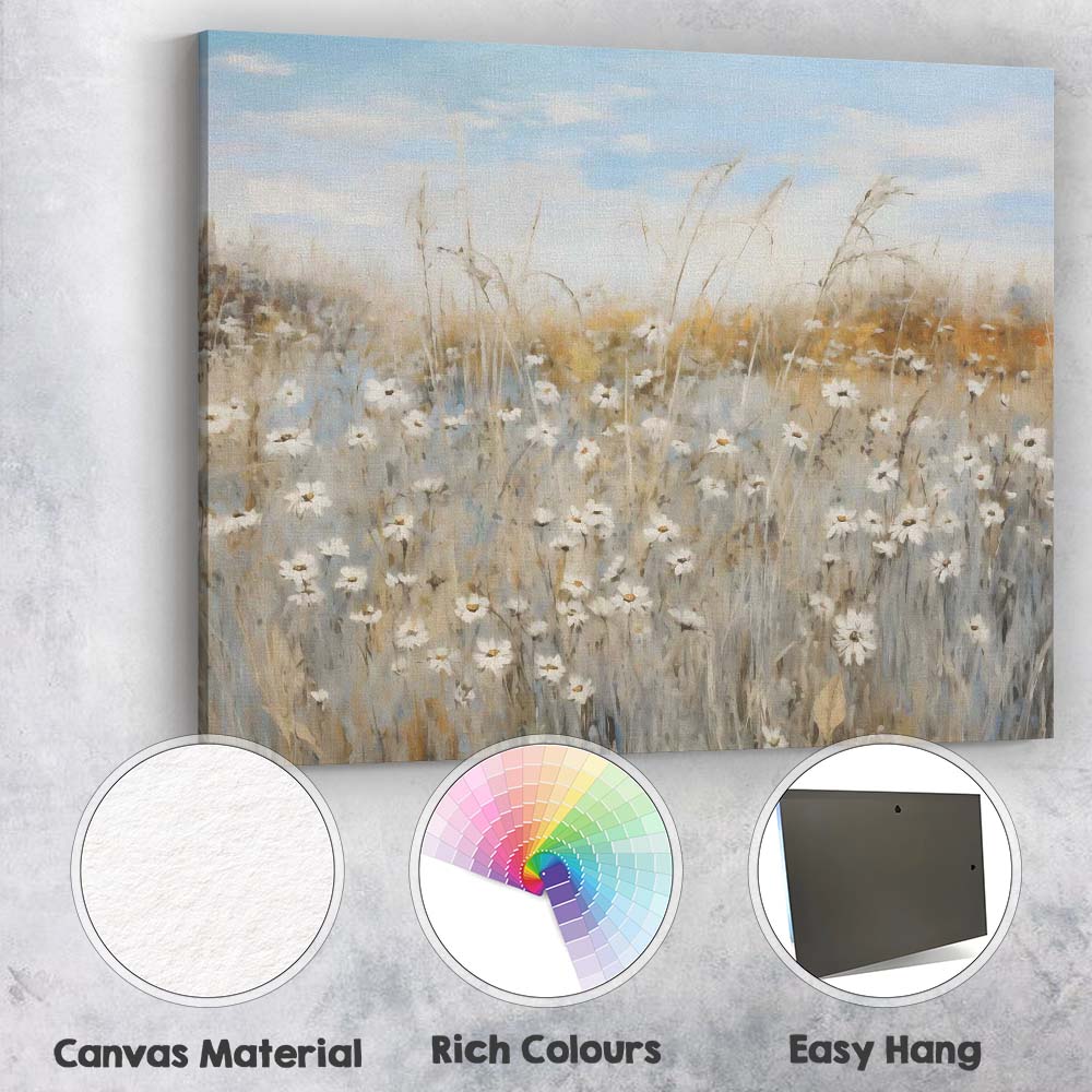 Rustic Countryside Farmhouse Sheep Pasture Landscape Canvas Wall Art Print Decor Picture Ready to Hang
