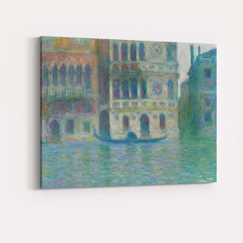Monet Venetian Palace Canal Impressionist Architecture Canvas Wall Art Print Decor Picture Ready to Hang