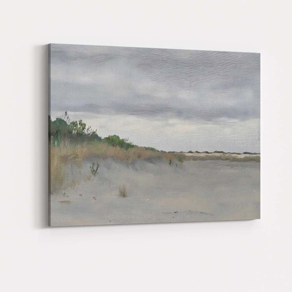 Calm Coastal Sand Dunes Beach Landscape Canvas Wall Art Print Decor Picture Ready to Hang