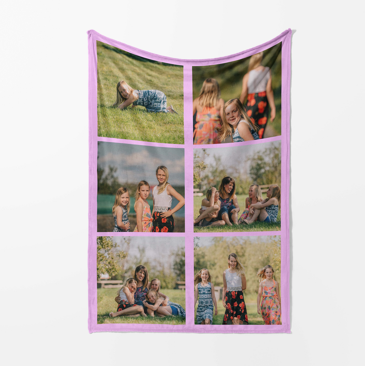 Upload Your Own 6 Photos Custom Made Text Soft Warm Fleece Mink Blanket